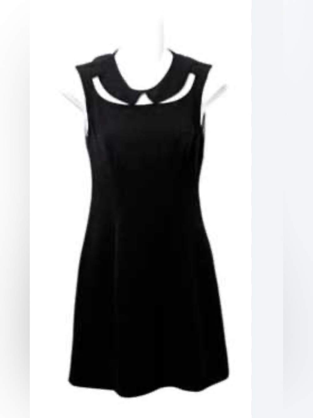 NWT Anthropologie STCL Stamp Dress Black Faux Collar size 12 retails $148